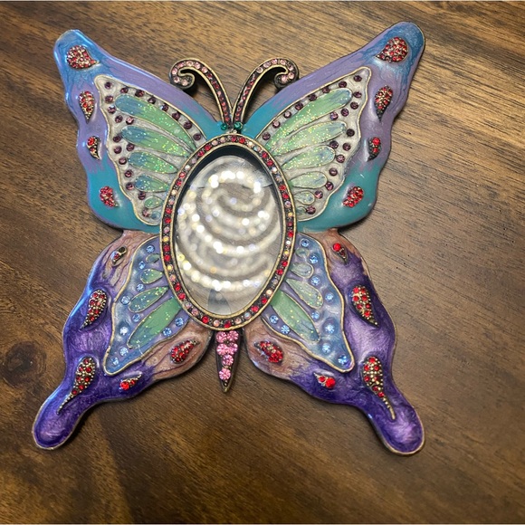 Pastel Butterfly Picture Frame with Vibrant Accents - Picture 5 of 5